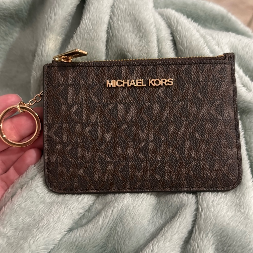NWT Michael Kors Card Holder w/ Keychain